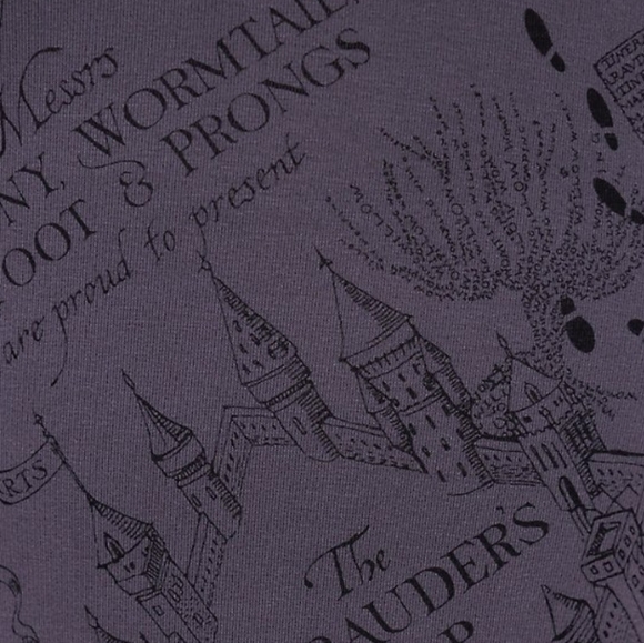 TORRID Harry Potter Marauders Map Crop Legging! NWT! - Picture 6 of 9